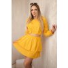 Hořčicové boho šaty (Velikost UNI, Barva Žlutá)