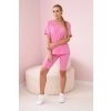 Souprava top+legíny růžová neonová (Velikost UNI, Barva Růžová)