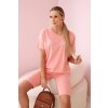Souprava top+legíny růžová neonová (Velikost UNI, Barva Růžová)