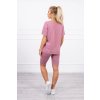 Souprava top+legíny růžová neonová (Velikost UNI, Barva Růžová)