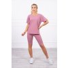 Souprava top+legíny růžová neonová (Velikost UNI, Barva Růžová)