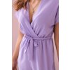 Krátký overal zavazovaný v pase světle fialová (Velikost UNI, Barva Fialová)