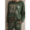 Set Paris Sweatshirt + Hose khaki (Velikost UNI, Barva Zelená)