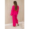 Mušelínový komplet halenka + kalhoty fuchsie (Velikost UNI, Barva Zelená)