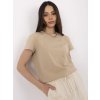Tričko CLM-TS-1640.87 BASIC FEEL GOOD (Barva Béžová, Velikost S)