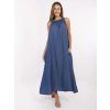 Šaty-DHJ-SK-A7969.89 (Barva Modrá - tmavě, Velikost UNI)