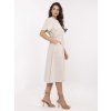 Šaty -MI-SK-109898.68 (Barva Béžová, Velikost UNI)