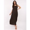 Šaty-MI-SK-A6412.68 (Barva Béžová - tmavě, Velikost UNI)