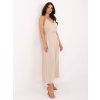Šaty TW-SK-BI-1458-1.64 (Barva Béžová, Velikost S)