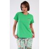 Dámske pyžamo kapri Janette (Barva Zelená, Velikost M)