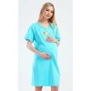 Dámská noční košile mateřská Papoušek (Barva Zelená, Velikost S)