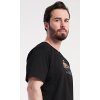 Pánská noční košile s krátkým rukávem Legend (Barva Černá, Velikost L)