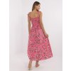 Šaty MI-SK-23817-5.86 ITALY MODA (Barva Růžová, Velikost UNI)