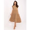Šaty -TW-SK-BI-6-2172.96 (Barva Béžová - tmavě, Velikost UNI)