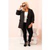Dámská bunda Plus Size 5663 (Velikost UNI, Barva Černá)