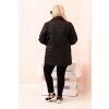 Dámská bunda Plus Size 5663 (Velikost UNI, Barva Černá)