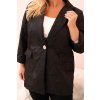 Dámská bunda 5663 Plus Size (Velikost UNI, Barva Černá)