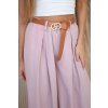 Široké kalhoty  Hill s páskem (Velikost UNI, Barva Béžová)