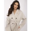 Kabát -TW-PL-BI-28987.85 (Barva Béžová - světle, Velikost S)