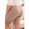 Šortky Plus Size ART52231 s páskem (Velikost XL, Barva Šedá - světle)