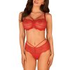 Obsessive Loventy 2-pcs set (Velikost S/M, Barva Červená)