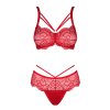 Obsessive Loventy 2-pcs set (Velikost S/M, Barva Červená)