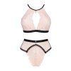 Komplet Obsessive Lilines set (Velikost L/XL, Barva Růžová)