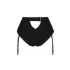 Podvazkové kalhotky Obsessive Editya garter panties (Velikost XS/S, Barva Černá)