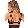 Podprsenka Obsessive Arienna bra (Velikost XL/2XL, Barva Černá)