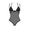 Body Obsessive Selinne teddy (Velikost XL/2XL, Barva Černá)