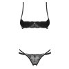 Set Obsessive Nutris 2-pcs crotchless set (Velikost M/L, Barva Černá)