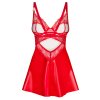 Obsessive Aliosa chemise - košilka + tanga (Velikost S/M, Barva Červená)