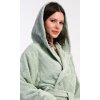 Dámský župan dlouhý s kapucí Lesní víla (Barva Zelená, Velikost M)