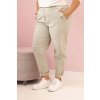 Dámské kalhoty Plus Size 8620 s viskózou (Velikost UNI, Barva Zelená)