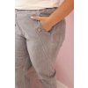 Dámské kalhoty Plus Size 8620 s viskózou (Velikost UNI, Barva Béžová)