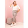 Dámské kalhoty Plus Size 8620 s viskózou (Velikost UNI, Barva Béžová)