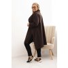 Dámská parka Plus Size ART23159 Punto (Velikost UNI, Barva Hnědá)