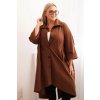 Dámské sako ART25132 Plus Size Punto (Velikost UNI, Barva Hnědá)