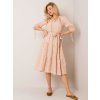Šaty -LK-SK-508005.07P (Barva Béžová - světle, Velikost 36)