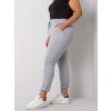 Dámské tepláky Plus Size RV-DR-6300.19 BASIC FEEL GOOD (Barva Šedá, Velikost 2XL)