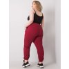 Dámské tepláky Plus Size RV-DR-6331.86 BASIC FEEL GOOD (Barva Modrá, Velikost XL)