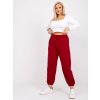 Dámské tepláky Plus Size RV-DR-6331.86 BASIC FEEL GOOD (Barva Modrá, Velikost XL)