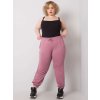 Dámské tepláky Plus Size RV-DR-6331.86 BASIC FEEL GOOD (Barva Modrá, Velikost XL)