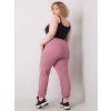Dámské tepláky Plus Size RV-DR-6331.86 BASIC FEEL GOOD (Barva Modrá, Velikost XL)