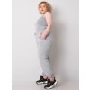 Dámské tepláky Plus Size RV-DR-6331.86 BASIC FEEL GOOD (Barva Modrá, Velikost XL)