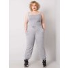 Dámské tepláky Plus Size RV-DR-6331.86 BASIC FEEL GOOD (Barva Modrá, Velikost XL)