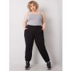 Dámské tepláky Plus Size RV-DR-6331.86 BASIC FEEL GOOD (Barva Modrá, Velikost XL)