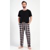 Pánské pyžamové kalhoty Marian (Barva Béžová, Velikost XL)