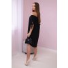 Šaty 3320 svázané na rukávech (Velikost UNI, Barva Černá)