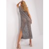 Plážové úpletové šaty BA-SK-9001.60P (Barva Šedá, Velikost UNI)